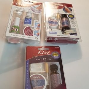 Kiss Salon Dip, Kiss French Acrylic Kit, and Kiss